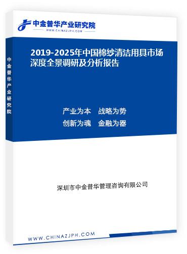 2019-2025年中國棉紗清潔用具市場深度全景調(diào)研及分析報(bào)告